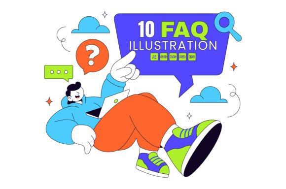 10 Frequently Asked Questions Graphics & Illustrations
