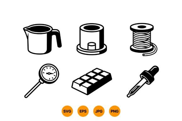 Chocolate Making Icon Pack: Graphics and Illustrations for Branding