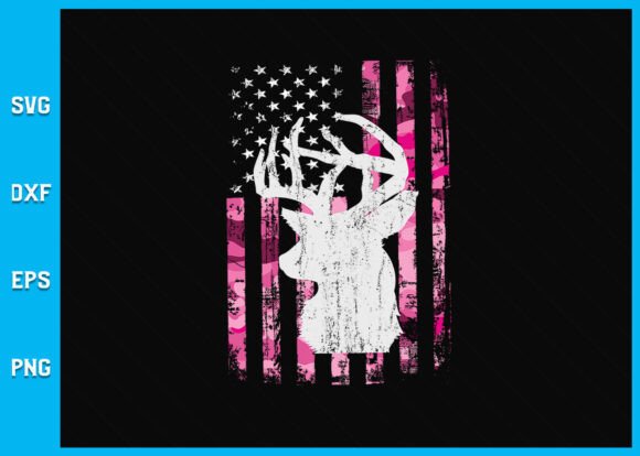 Deer Hunting Camo Pink Camouflage Svg Graphics