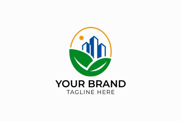 Eco Friendly Property Logo Skyscraper Graphics