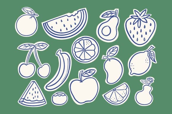 Hand Drawn Summer Fruit Collection: Graphics & Illustrations