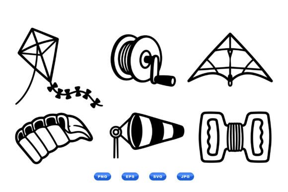 Kite Festival SVG Clipart: Graphics & Illustrations