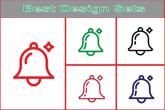 Modern Alert Bell Symbol Vector Pack: Graphics Freebies for Local Brands