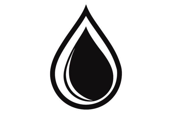Water Droplet Clip Art Black: Graphics for Crafts and Branding